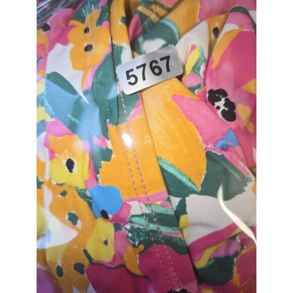 ANNE COLE XXL High Waist Bikini Swim Bottoms Sunshine Floral Beach 3 Way Wear - Picture 5 of 5